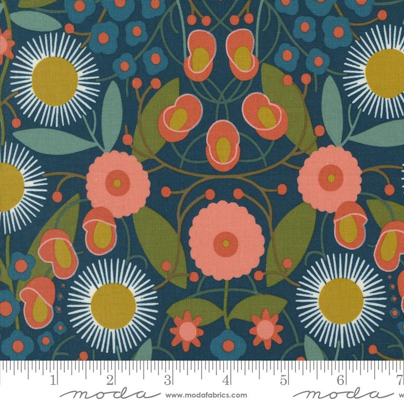 Imaginary Flowers Midnight - Quilt Fabric