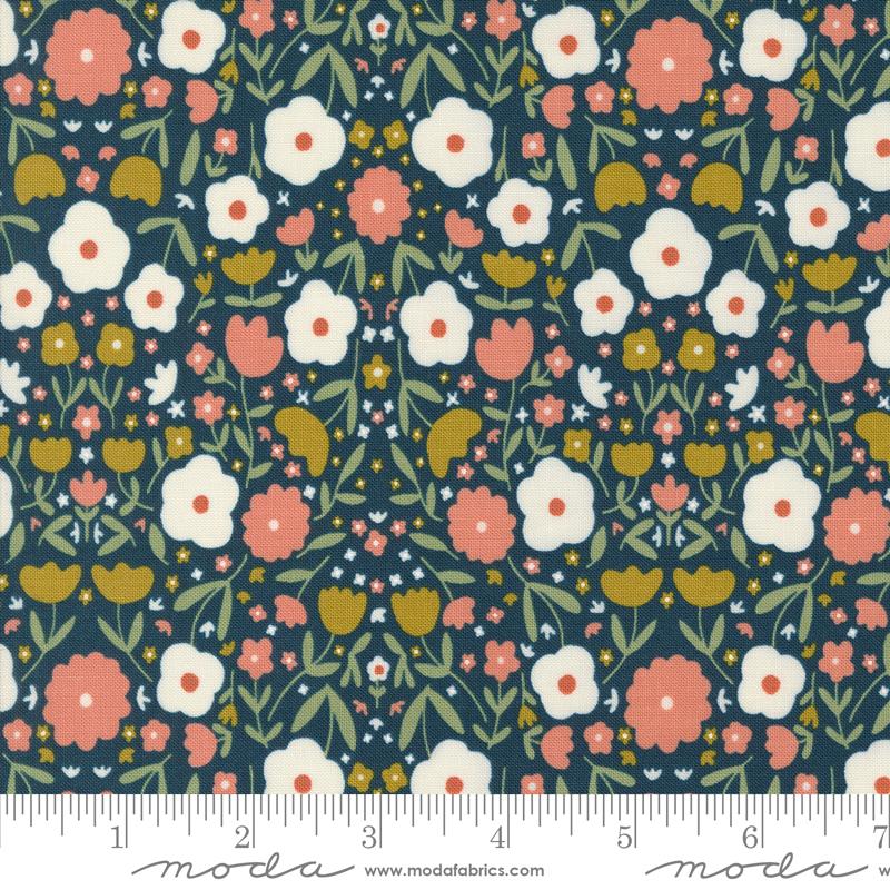 Imaginary Flowers Midnight - Quilt Fabric