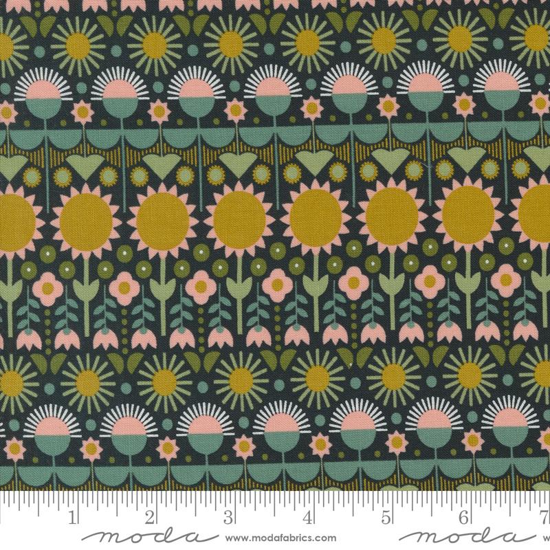 Imaginary Flowers Ebony - Quilt Fabric