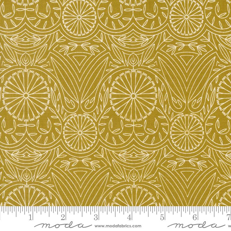 Imaginary Flowers Golden - Quilt Fabric
