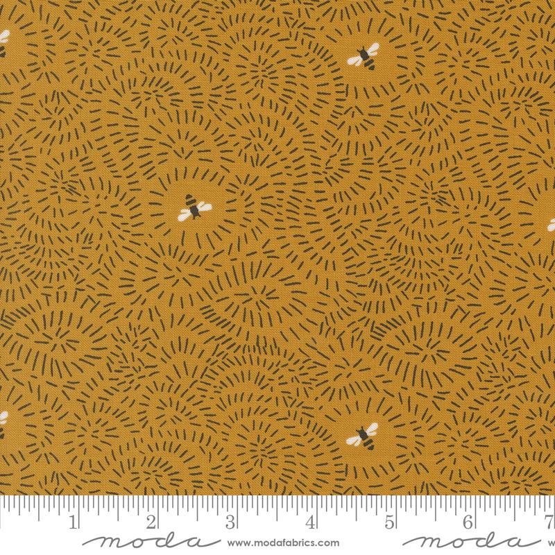 Bee Garden Geometric - Beeswax - Quilt Fabric