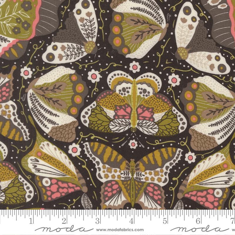 Night Owl Butterfly Midnight - Quilt Fabric