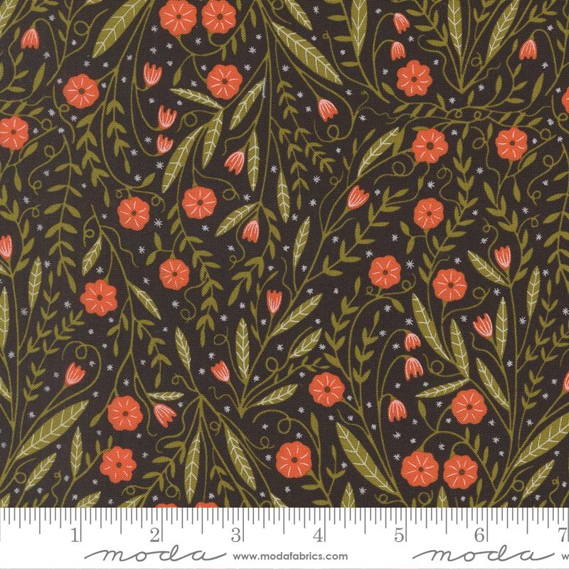 Night Owl Floral Midnight - Quilt Fabric
