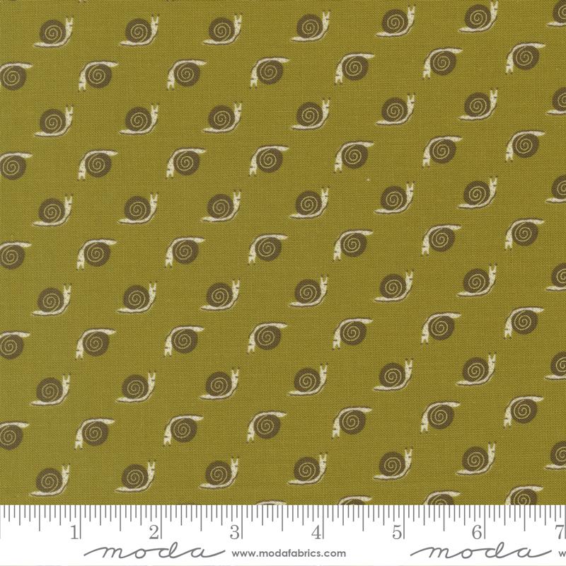 Night Owl Snail Fern - Quilt Fabric