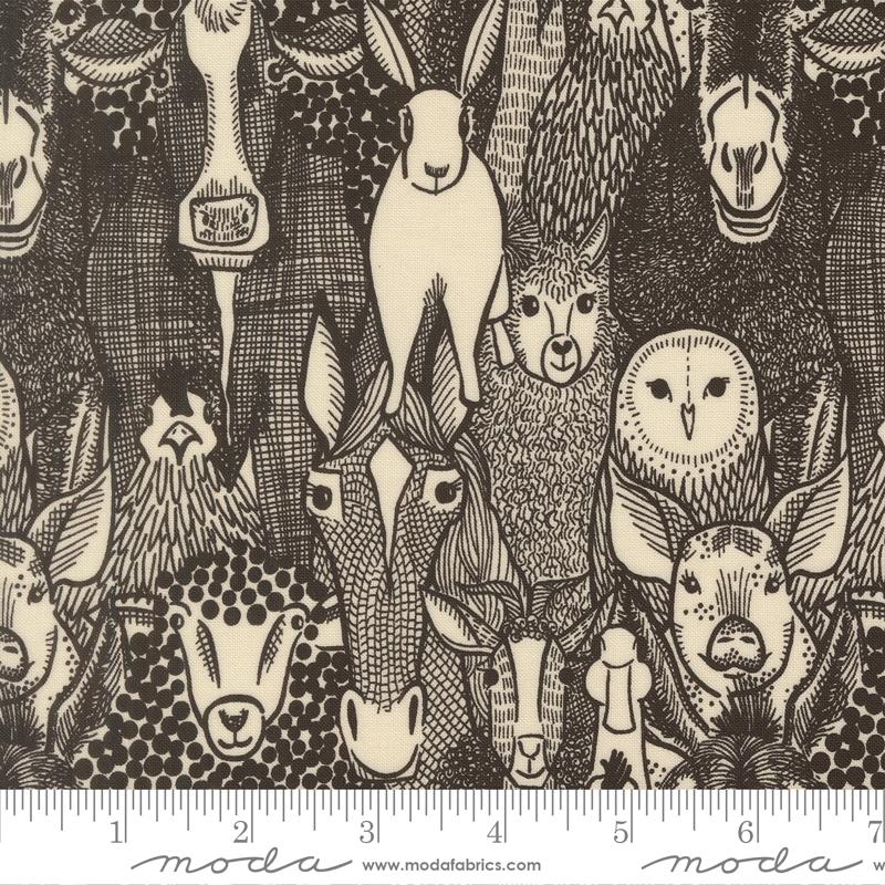 The Henhouse Animals Iron - Quilt Fabric