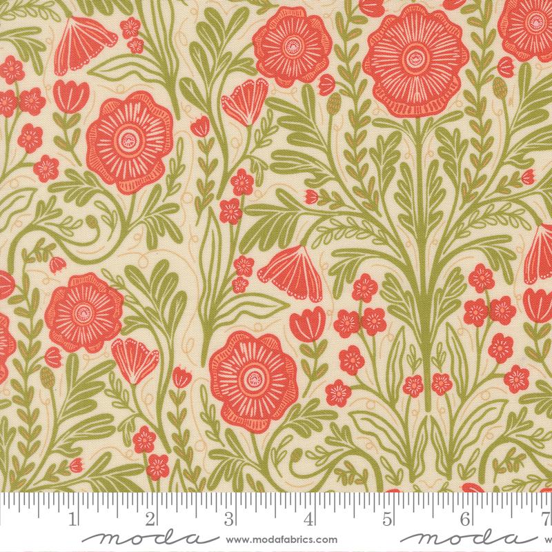 The Henhouse Flower Cloud - Quilt Fabric