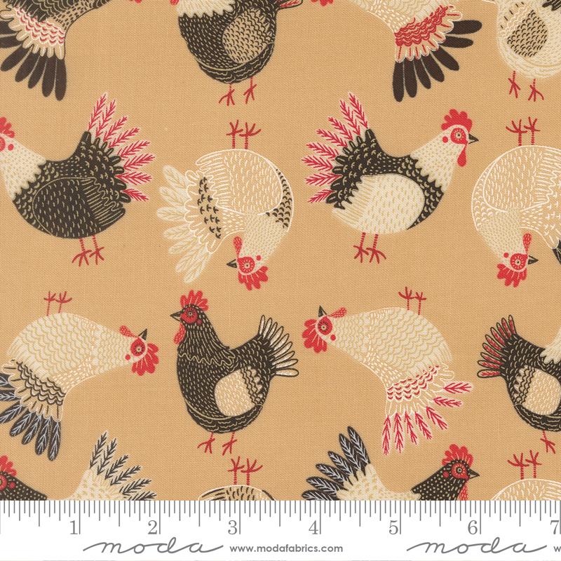 The Henhouse Hens Hay - Quilt Fabric