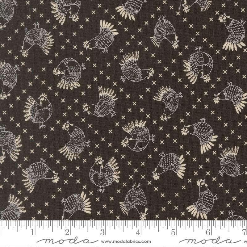 The Henhouse Chickens Iron - Quilt Fabric