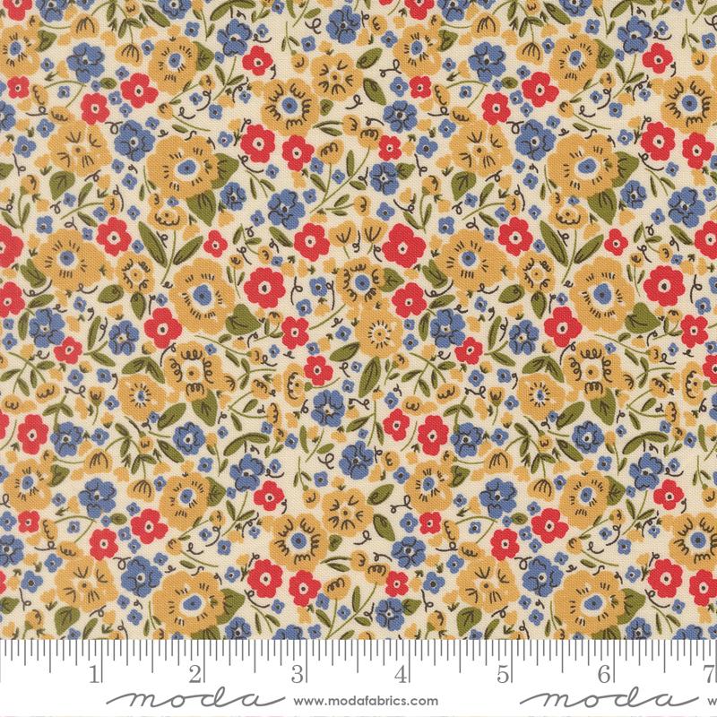 The Henhouse Floral Tomato - Quilt Fabric