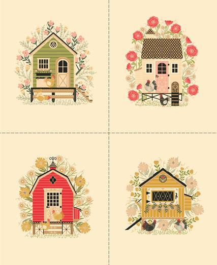 The Henhouse Cloud - Quilt Panel