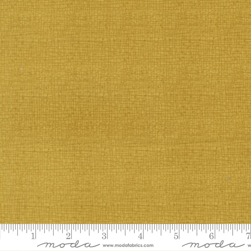 Pollinators Thatched Golden - Quilt Fabric, zoomed in. Select this picture to zoom back out.
