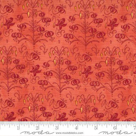 Carolina Lilies Coral - Quilt Fabric