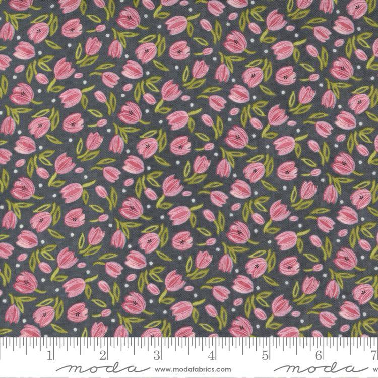 Tulip Tango Shadow - Tiny Tulip - Quilt Fabric