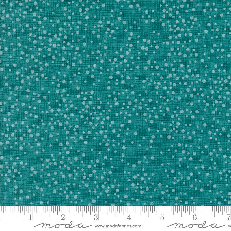 Dotty Thatched Turquoise - Quilt Fabric