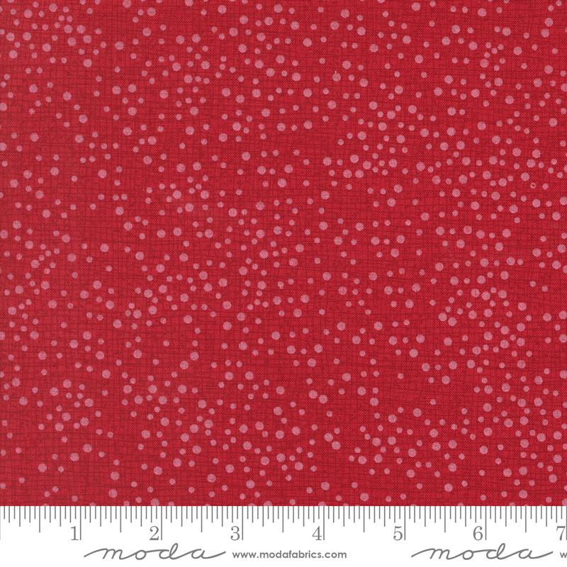 Dotty Thatched Scarlet - Quilt Fabric