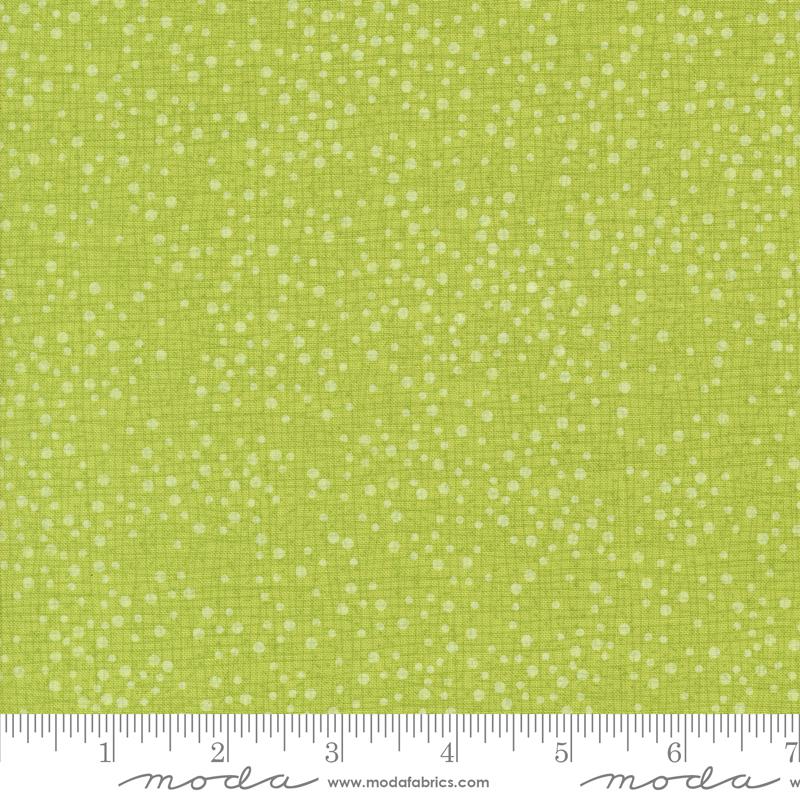 Dotty Thatched Lime - Quilt Fabric