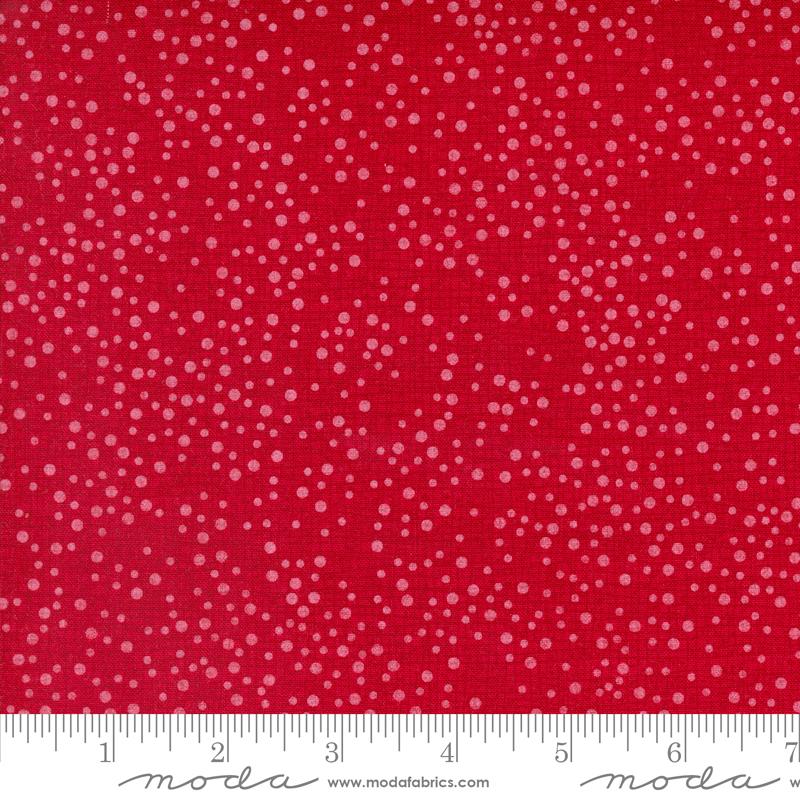 Dotty Thatched Crimson - Quilt Fabric