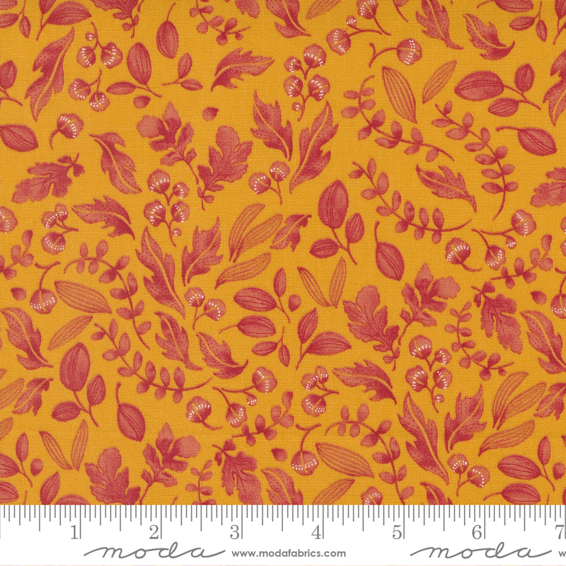 Wild Blossoms Honeycomb - Leafy World Leaf - Quilt Fabric