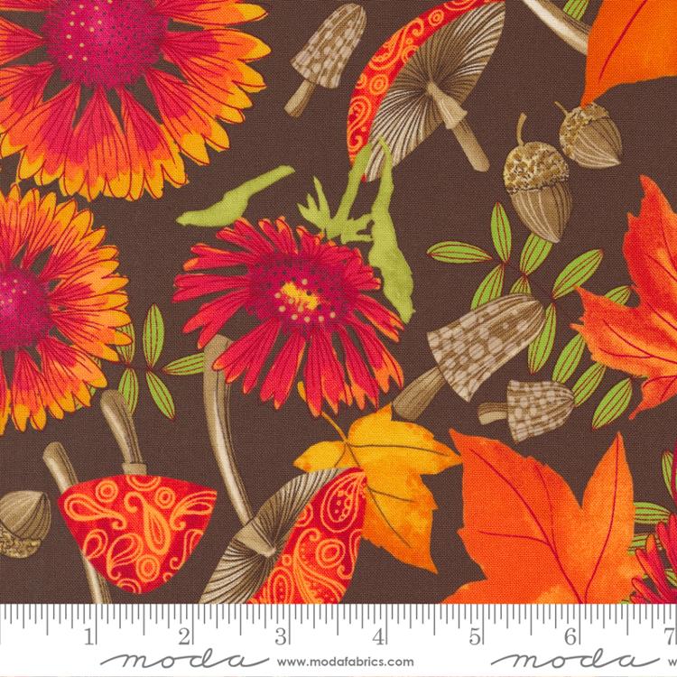 Forest Frolic Chocolate - Quilt Fabric