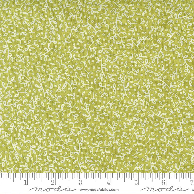Painted Leaves Blenders - Grass - Quilt Fabric