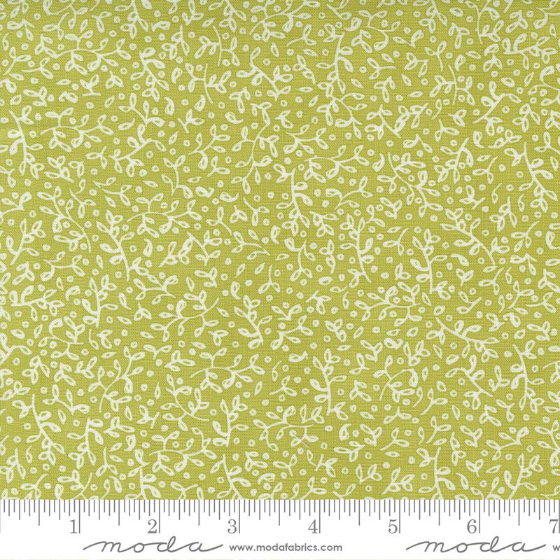 Robin Pickens Painted Leaves Blenders - Grass - Quilt Fabric - 123Stitch