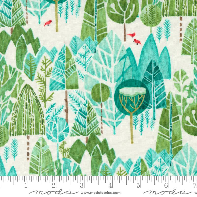 Winterly Forest - Cream - Quilt Fabric