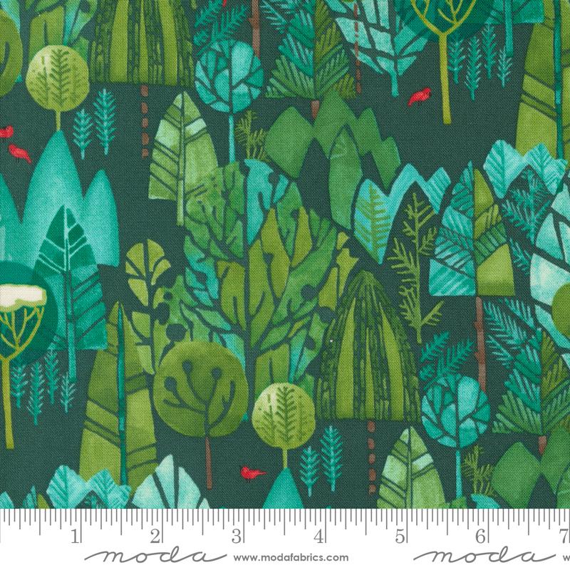 Winterly Forest - Spruce - Quilt Fabric
