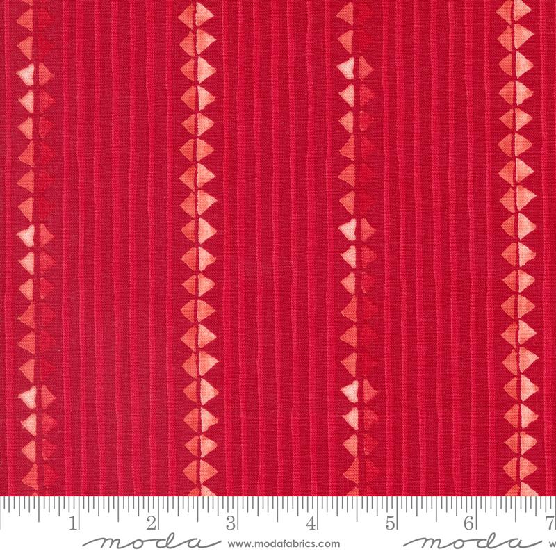 Winterly Stripes - Crimson - Quilt Fabric