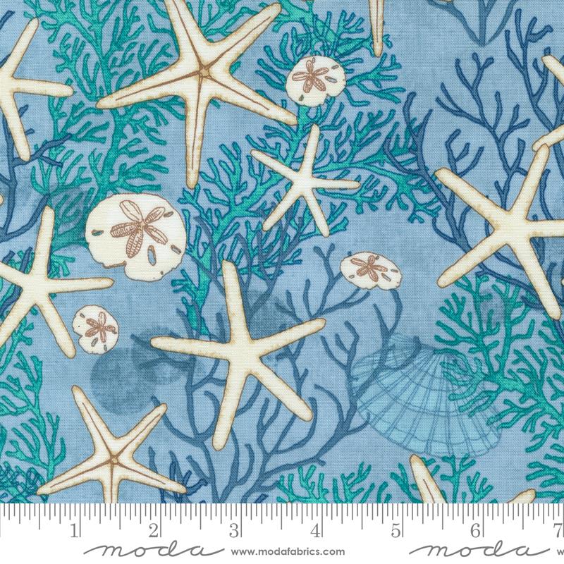 Serena Shores Starfish - Breeze - Quilt Fabric