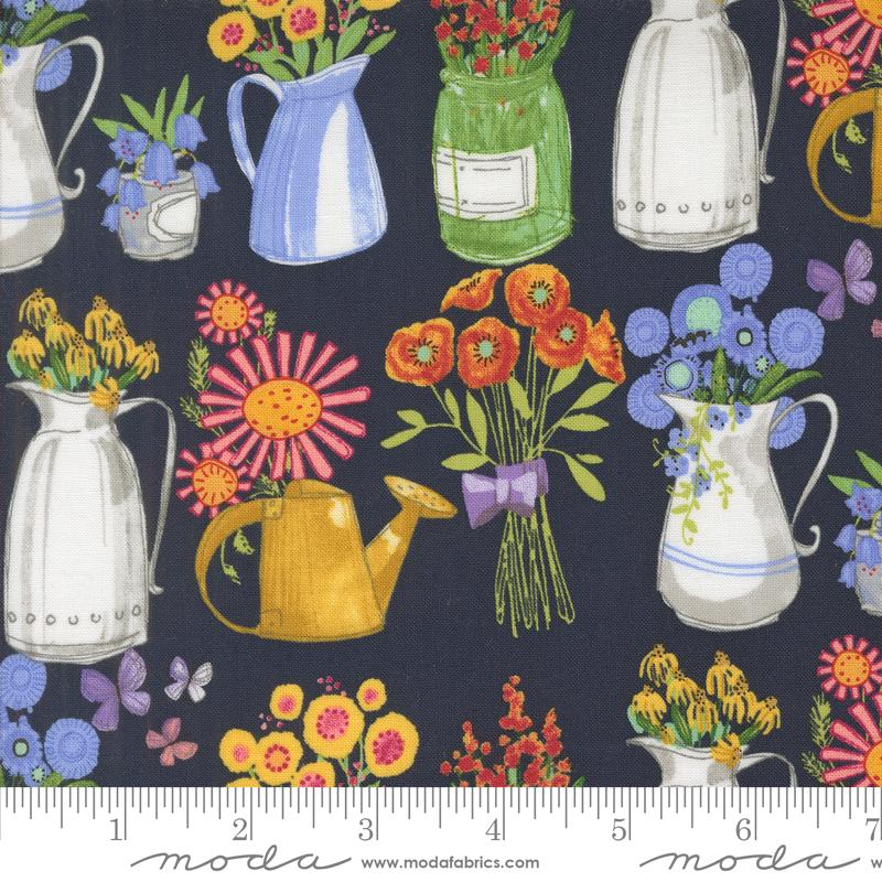 Superbloom Bouquet Indigo - Quilt Fabric
