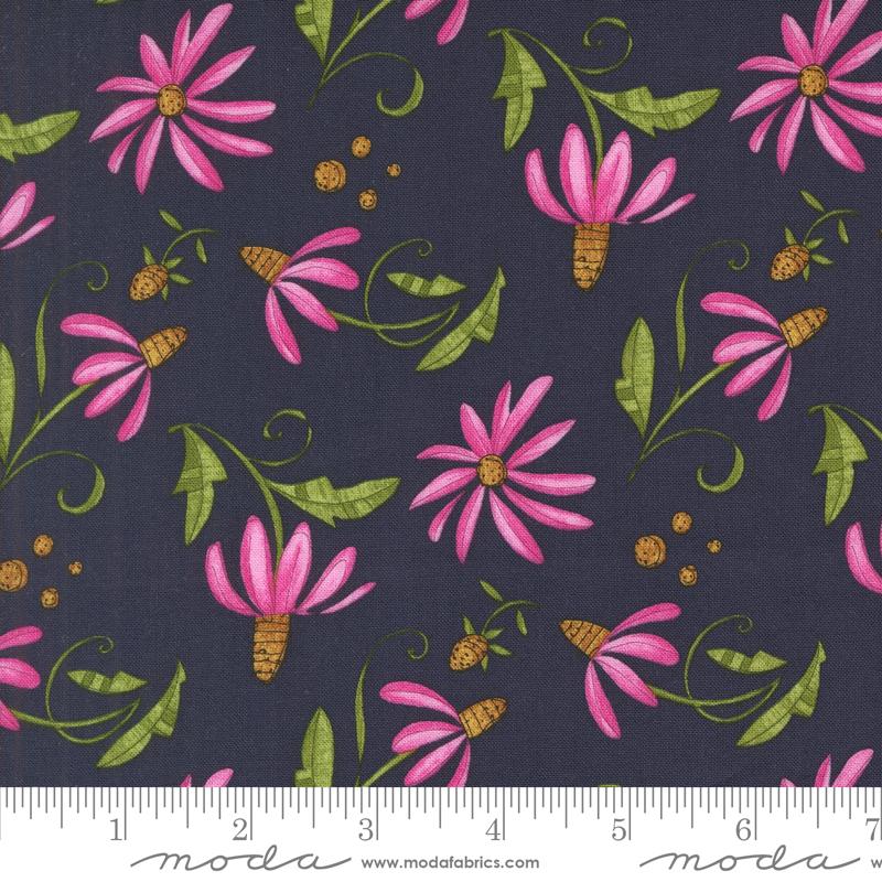 Superbloom Daisy Indigo - Quilt Fabric