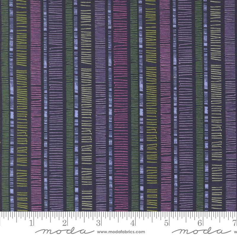 Superbloom Stripe Indigo - Quilt Fabric