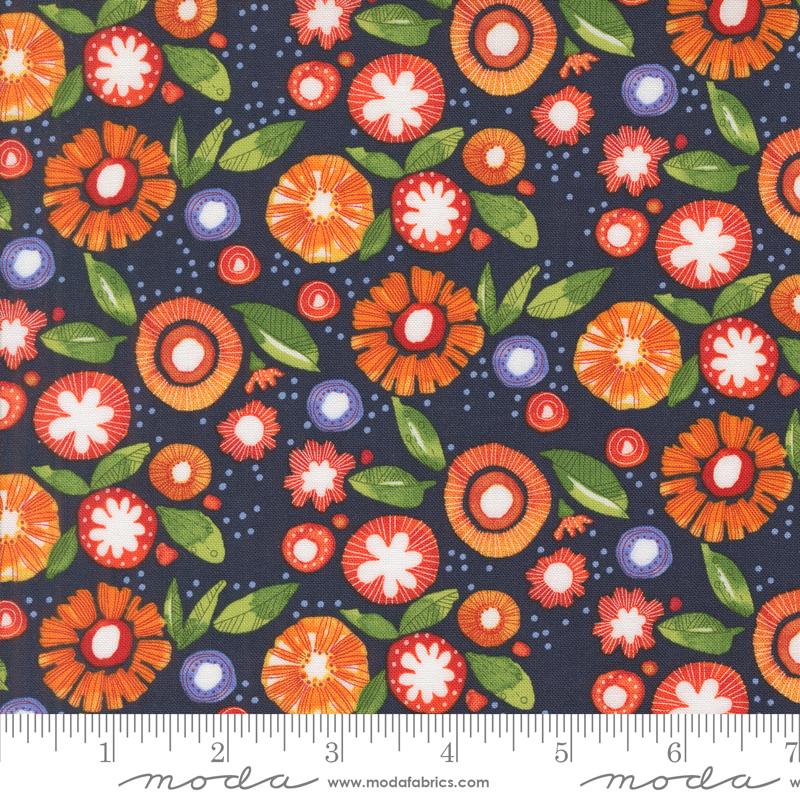 Superbloom Posy Indigo - Quilt Fabric