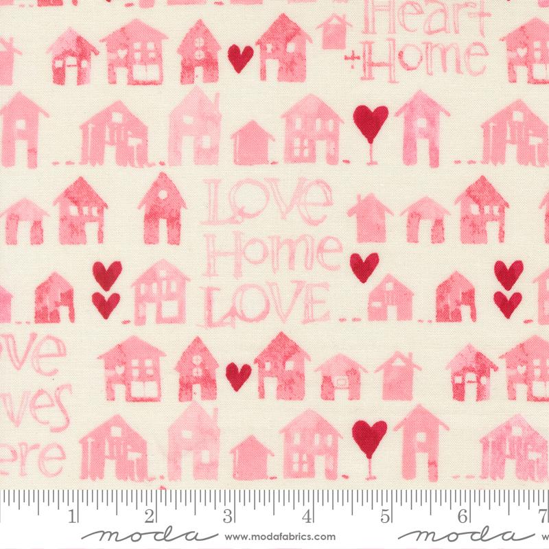 Darling Peony Home Cream - Valentine Quilt Fabric