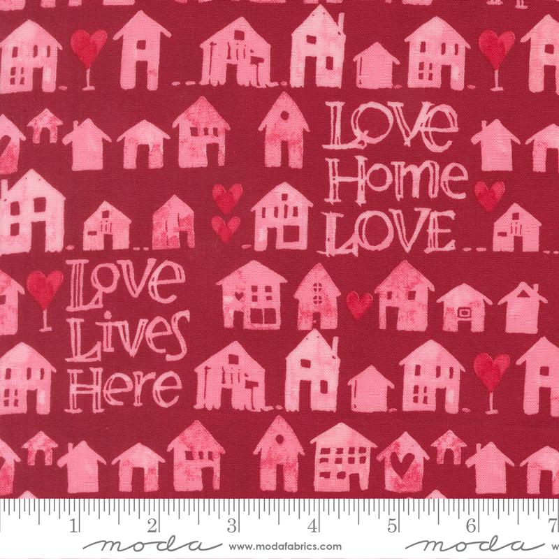 Darling Peony Home Cranberry - Valentine Quilt Fabric