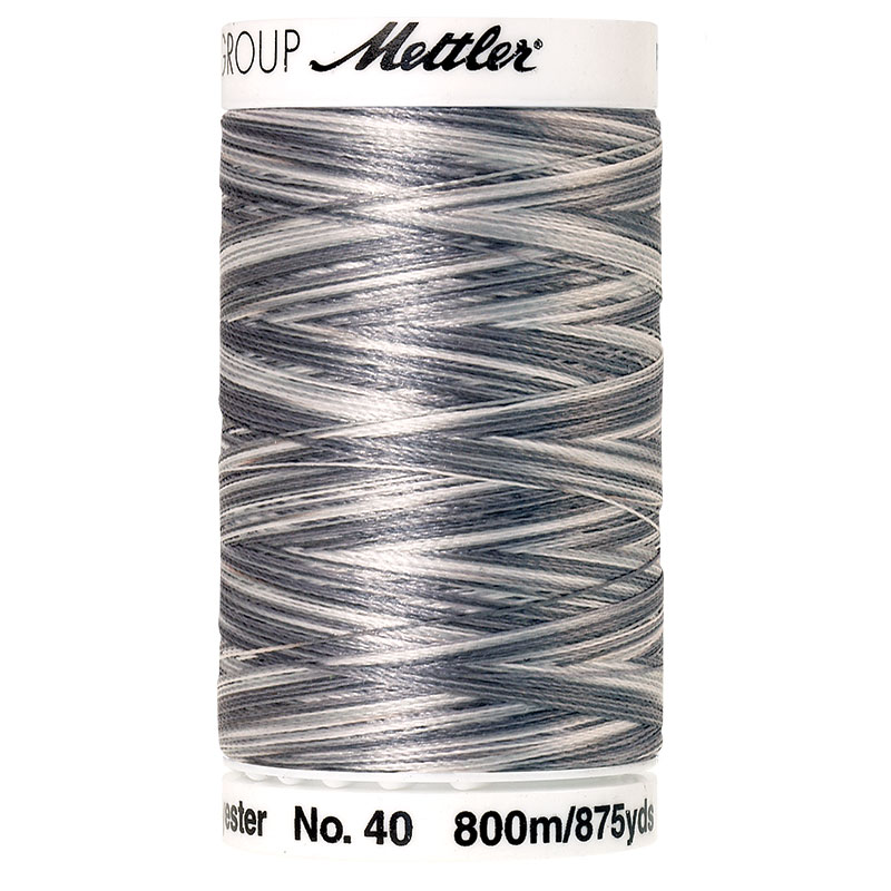 Poly sheen Multi Thread Overcast Grays 9920