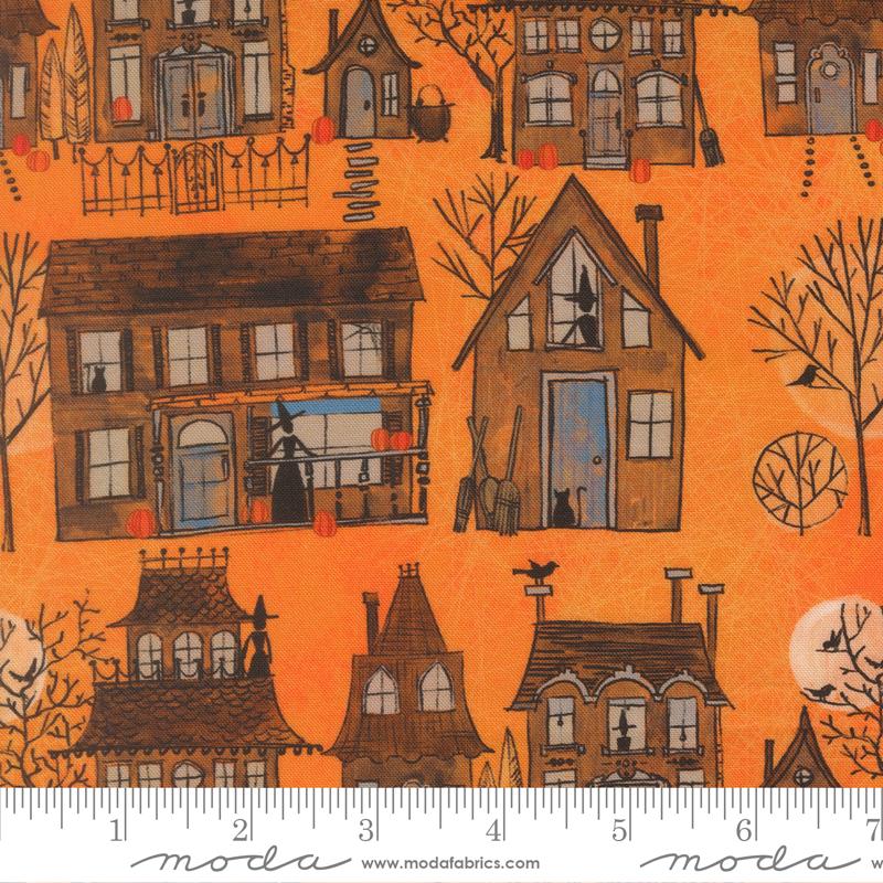 Coven Haunted Pumpkin - Quilt Fabric