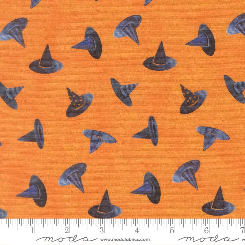 Coven Witch Hat Pumpkin - Quilt Fabric