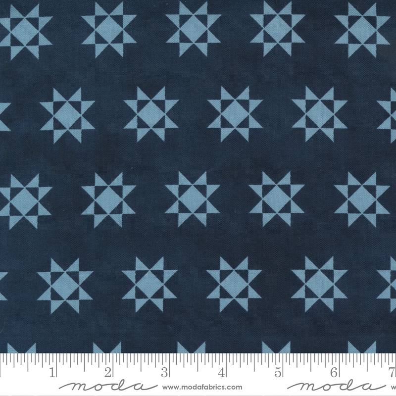 Starlight Gatherings Navy - Starlight - Quilt Fabric, zoomed in. Select this picture to zoom back out.