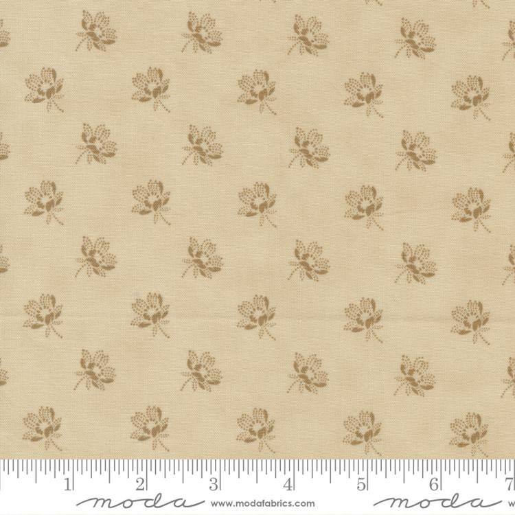 Garden Gatherings Antique Lily - Quilt Fabric, zoomed in. Select this picture to zoom back out.