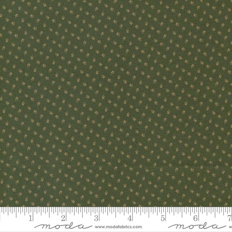 Garden Gatherings Grass - Tiny Tulip - Quilt Fabric, zoomed in. Select this picture to zoom back out.