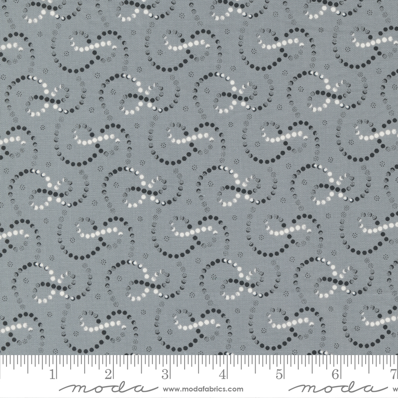 Rustic Gatherings Steel - Swirly Dots - Quilt Fabric