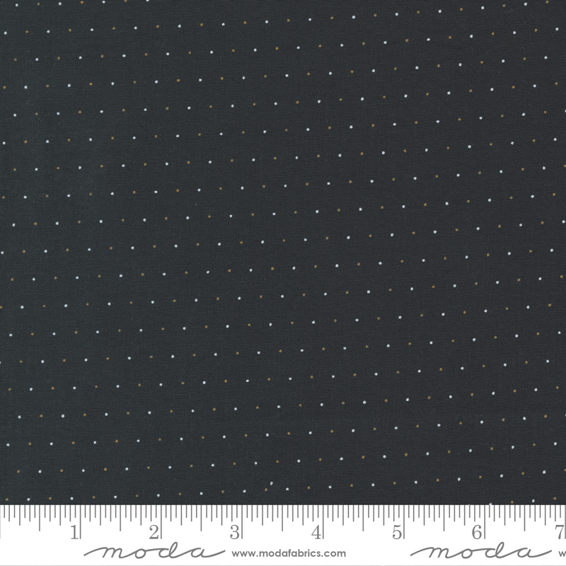 Rustic Gatherings Black Dirt - Pindot Dots - Quilt Fabric