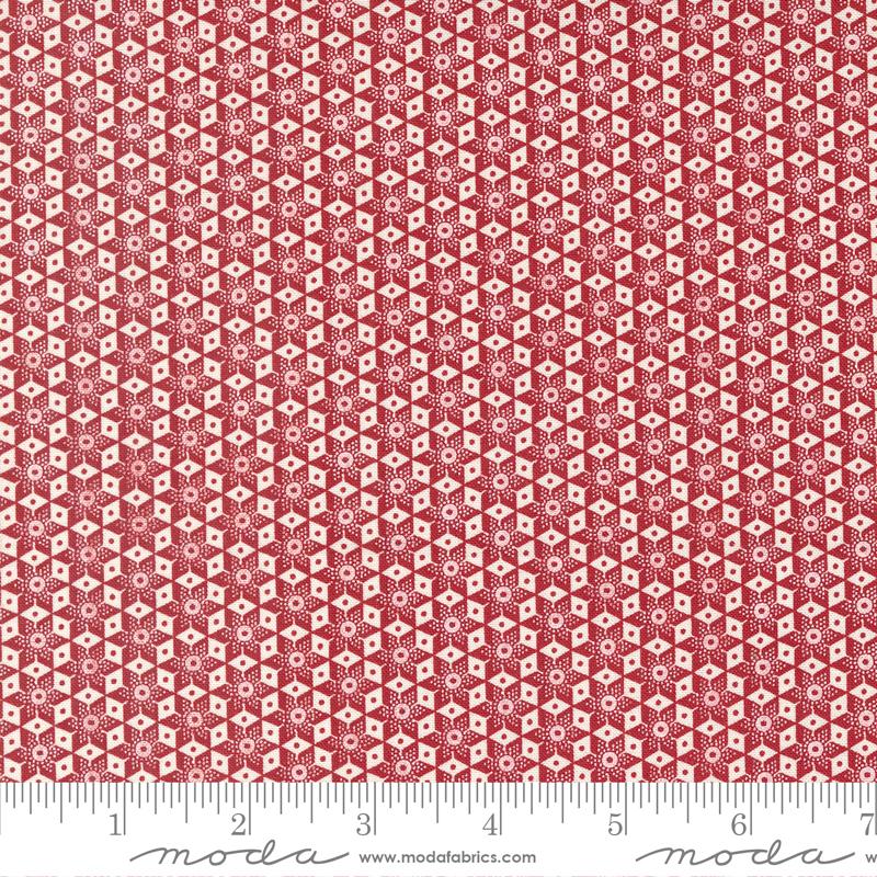 Kalidescope Blenders Stars - Heart Red - Quilt Fabric