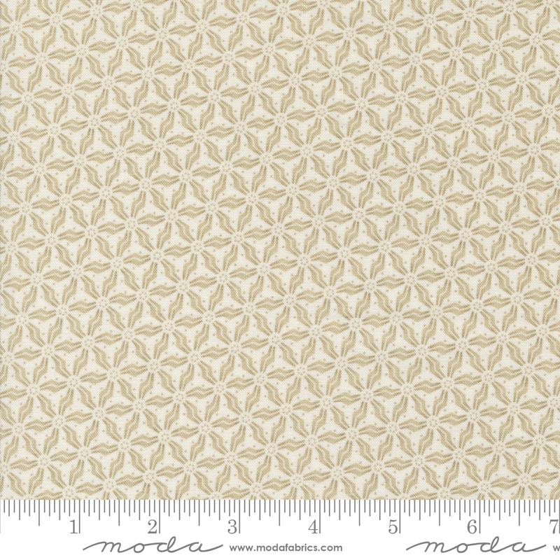 Snowman Gatherings IV Flower - Snow Taupe - Quilt Fabric