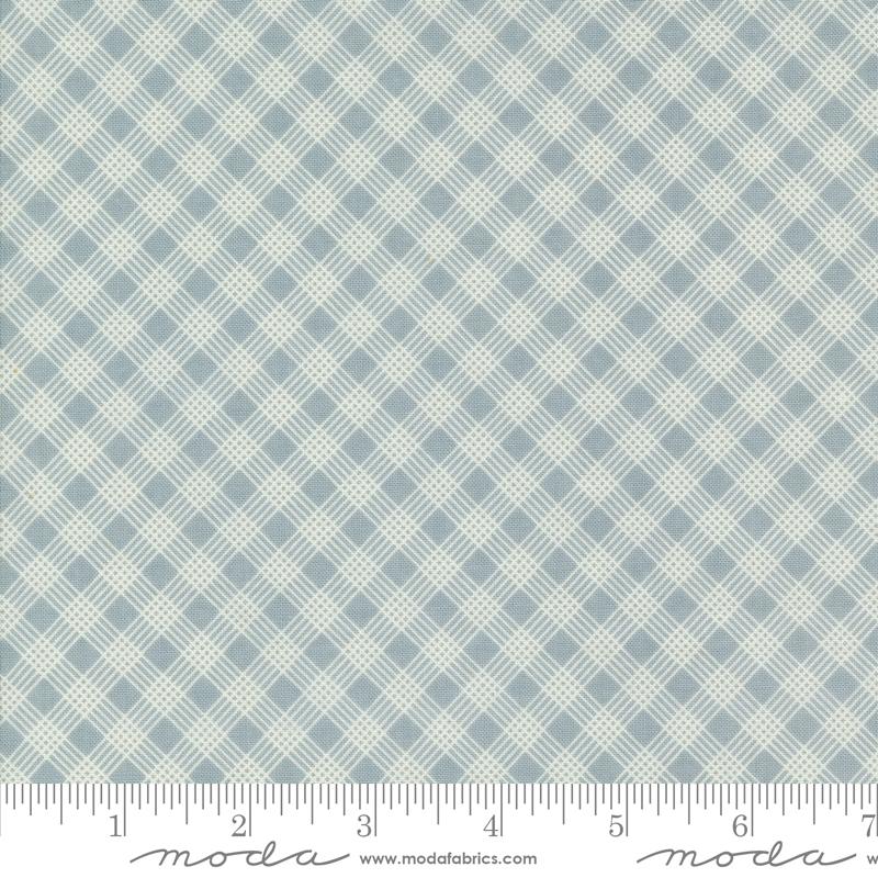 Snowman Gatherings IV Plaid - Frozen Snow - Quilt Fabric