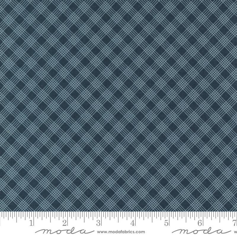 Snowman Gatherings IV Plaid - Night Sky - Quilt Fabric