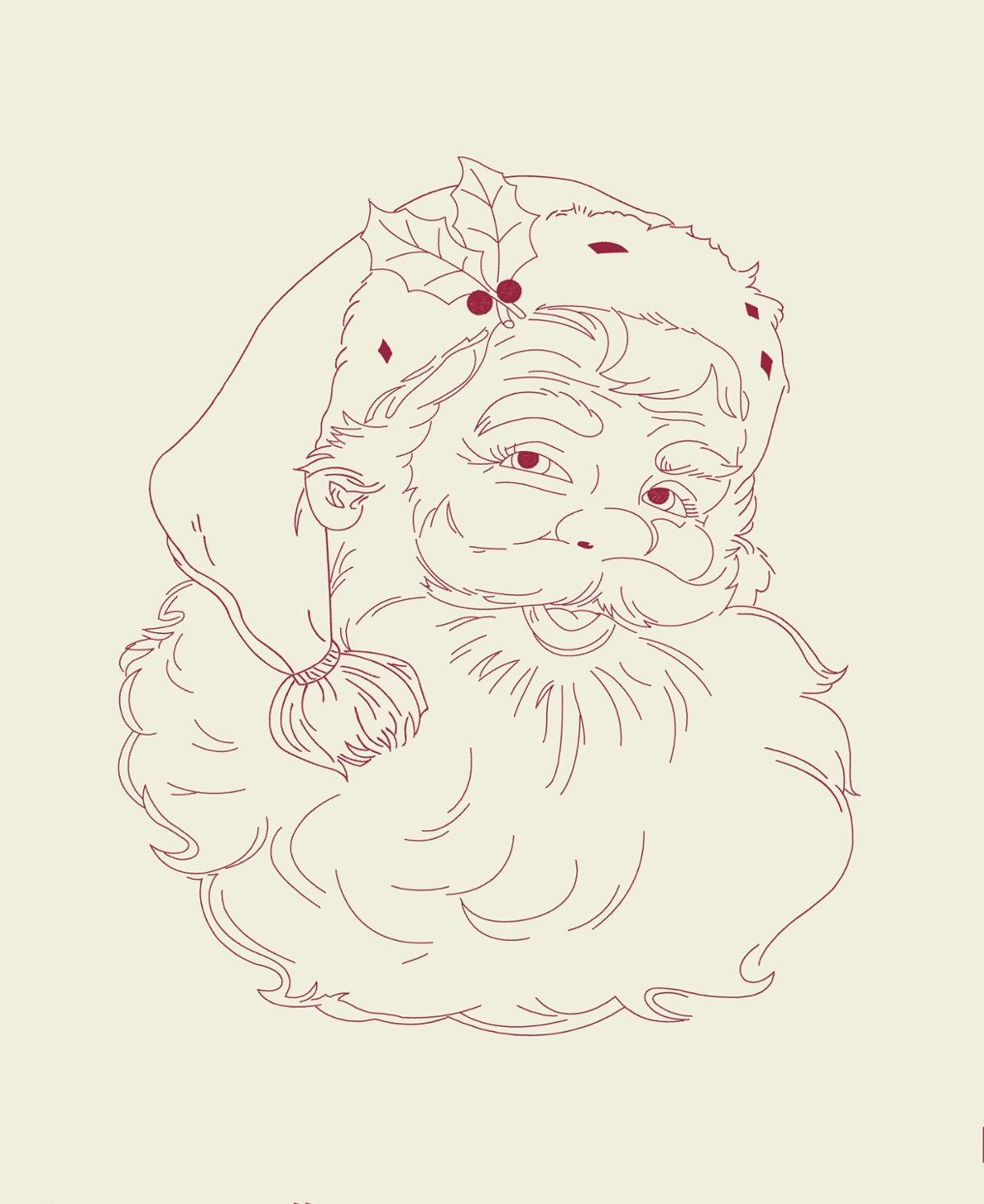 Dear Santa Panel Snow - Quilt Panel