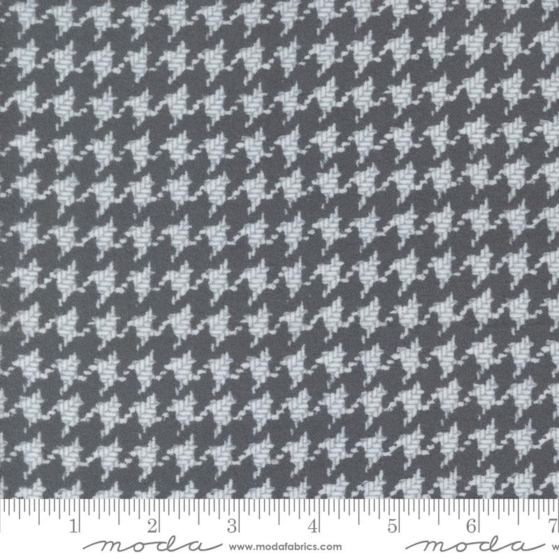 Farmhouse Flannel III Houndstooth - Graphite - Quilt Fabric