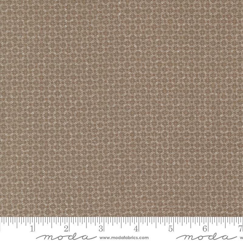 Farmhouse Flannel III Tic Tac - Cocoa - Quilt Fabric